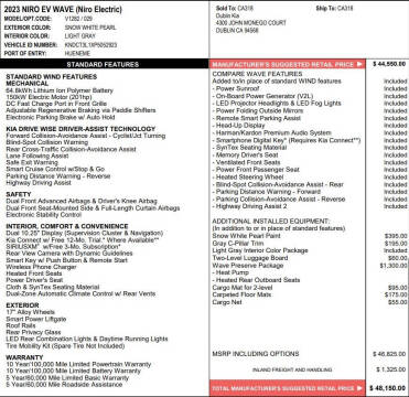 2023 Kia Niro EV Wave