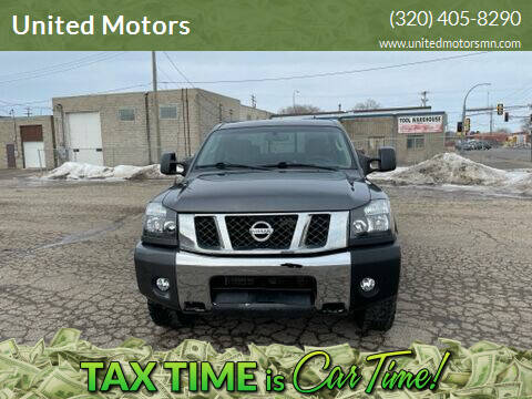 2008 Nissan Titan for sale at United Motors in Saint Cloud MN