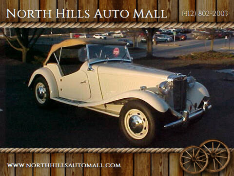 1951 MG TD for sale at North Hills Auto Mall in Pittsburgh PA