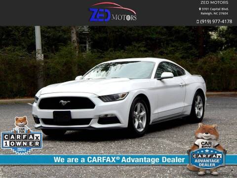2017 Ford Mustang for sale at Zed Motors in Raleigh NC