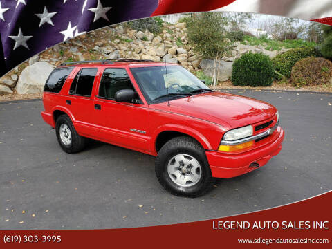 2003 Chevrolet Blazer for sale at Legend Auto Sales Inc in Lemon Grove CA