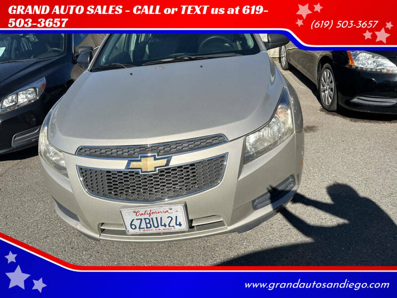 2013 Chevrolet Cruze for sale at GRAND AUTO SALES - CALL or TEXT us at 619-503-3657 in Spring Valley CA