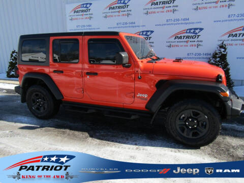 Jeep Wrangler Unlimited For Sale in Oakland, MD - PATRIOT CHRYSLER DODGE JEEP RAM Jeep Wrangler Unlimited For Sale in Oakland, MD - PATRIOT CHRYSLER DODGE JEEP RAM