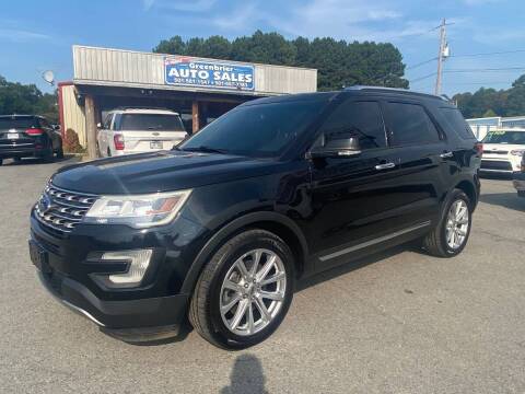 2016 Ford Explorer for sale at Greenbrier Auto Sales in Greenbrier AR