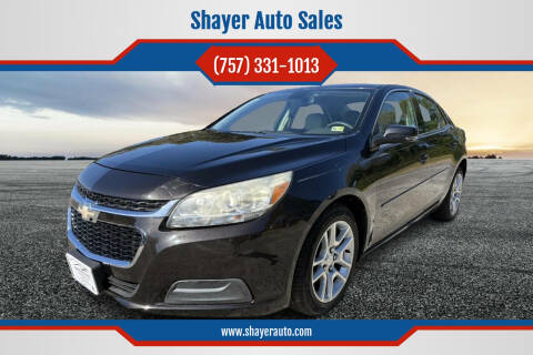 2014 Chevrolet Malibu for sale at Shayer Auto Sales in Cape Charles VA