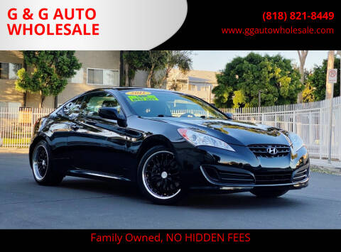 2011 Hyundai Genesis Coupe for sale at G & G AUTO WHOLESALE in North Hollywood CA