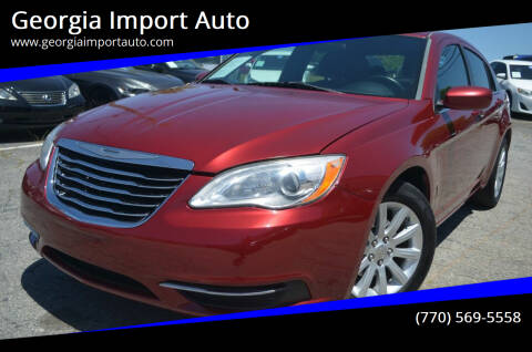 2013 Chrysler 200 for sale at Georgia Import Auto in Alpharetta GA