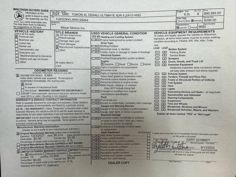 2024 GMC Yukon XL Denali Ultimate