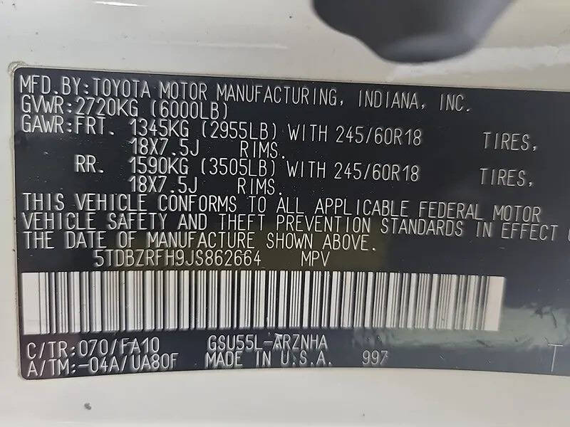 2018 Toyota Highlander LE Plus