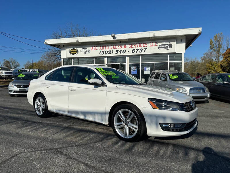 Used 2012 Volkswagen Passat SE with VIN 1VWBM7A39CC087704 for sale in New Castle, DE