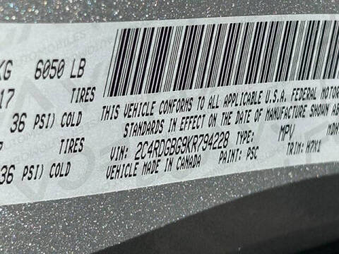 2019 Dodge Grand Caravan SE