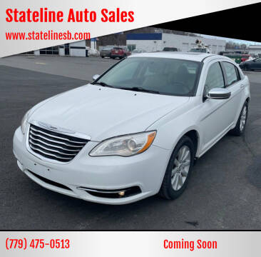2013 Chrysler 200 for sale at Stateline Auto Sales in South Beloit IL