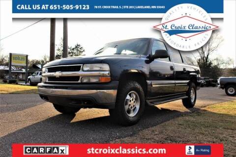 2001 Chevrolet Suburban for sale at St. Croix Classics in Lakeland MN