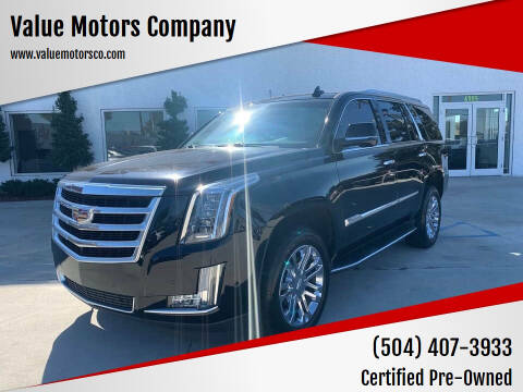 2018 Cadillac Escalade for sale at Value Motors Company in Marrero LA