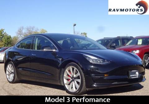 2018 Tesla Model 3 for sale at RAVMOTORS in Burnsville MN