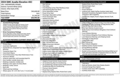 2024 GMC Acadia Elevation