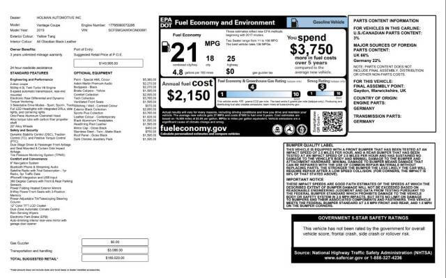 2019 Aston Martin Vantage