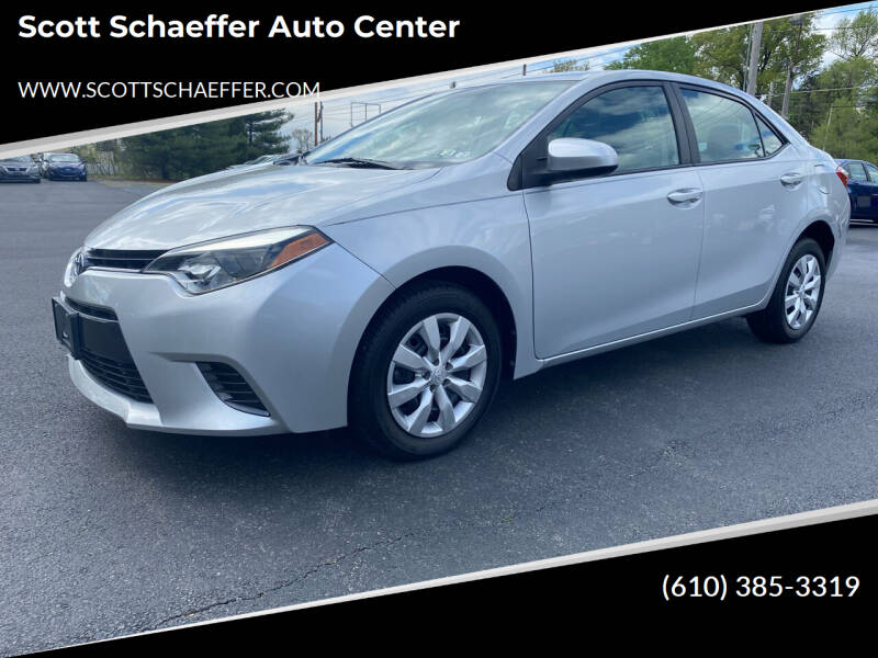 2015 Toyota Corolla for sale at Scott Schaeffer Auto Center in Birdsboro PA