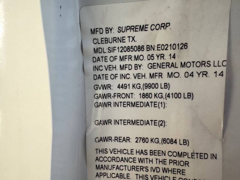 2014 Chevrolet Express 3500