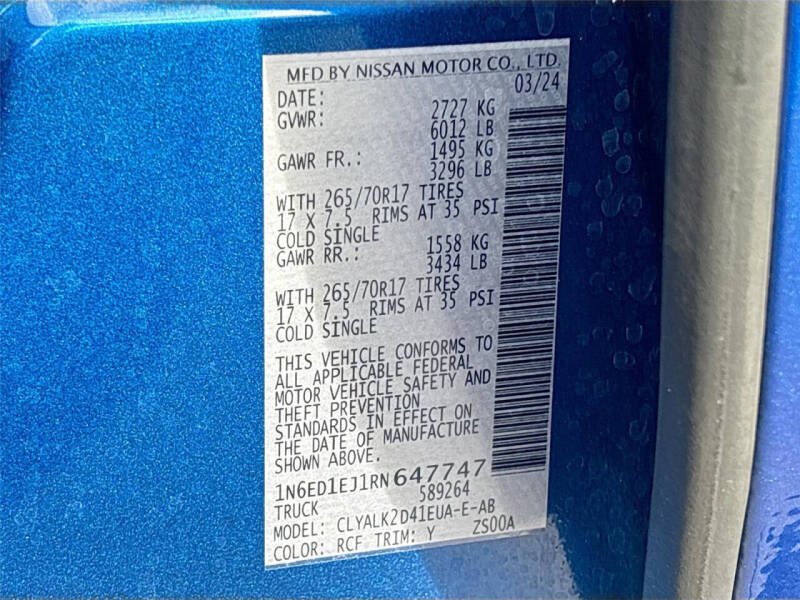 2024 Nissan Frontier PRO-X