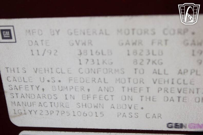 1993 Chevrolet Corvette