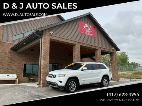 2014 Jeep Grand Cherokee for sale at D & J AUTO SALES in Joplin MO