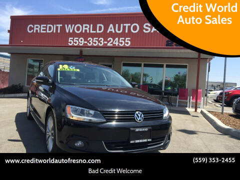 2014 Volkswagen Jetta for sale at Credit World Auto Sales in Fresno CA