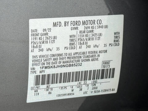 2022 Ford Explorer Timberline