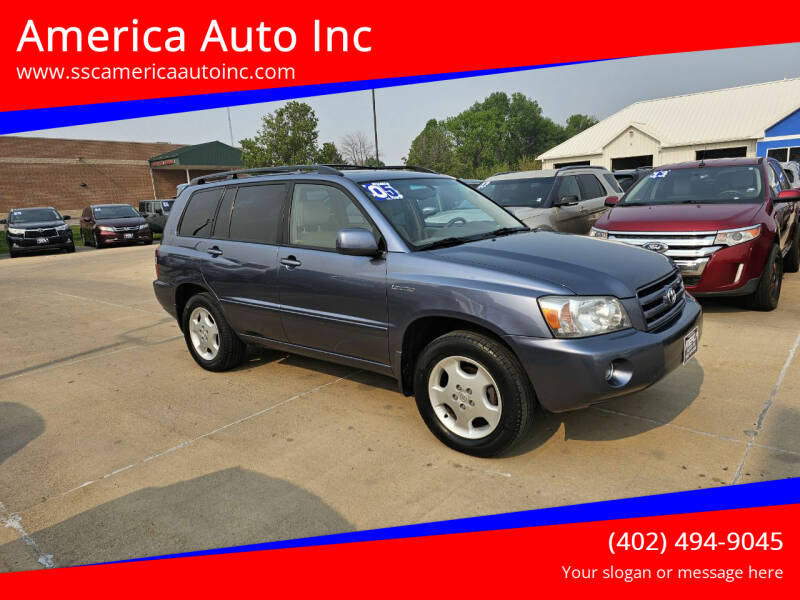 2005 Toyota Highlander for sale at America Auto Inc in South Sioux City NE