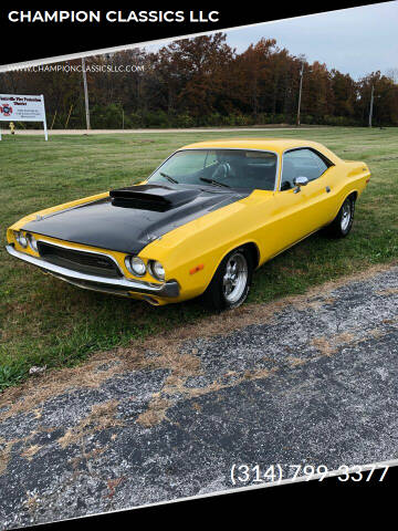 1972 Dodge Challenger for sale at CHAMPION CLASSICS LLC in Foristell MO