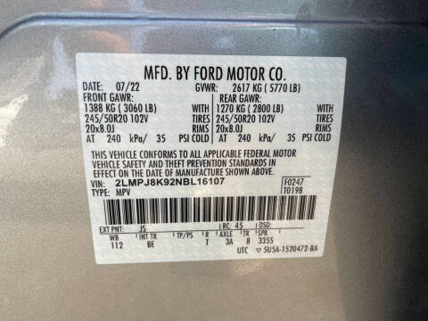 2022 Lincoln Nautilus Reserve