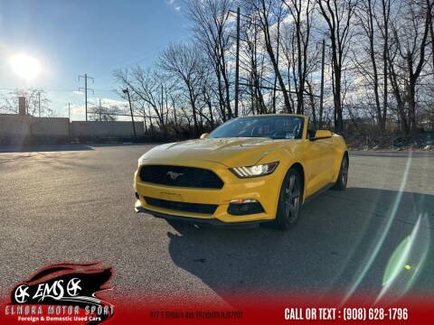2016 Ford Mustang for sale at Elmora Motor Sport in Elizabeth NJ