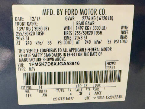 2018 Ford Explorer XLT