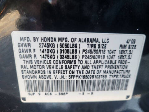 2009 Honda Ridgeline RTL w/Navi