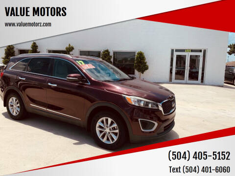 2017 Kia Sorento for sale at VALUE MOTORS in Marrero LA