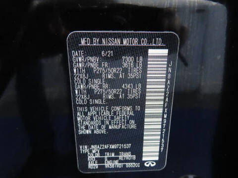 2021 Infiniti QX80 Premium Select