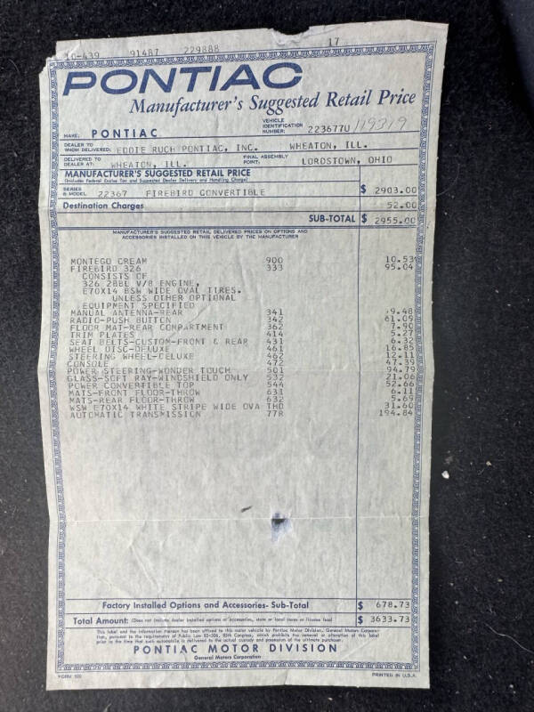 1967 Pontiac Firebird