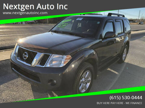 2012 Nissan Pathfinder for sale at Nextgen Auto Inc in Smithville TN