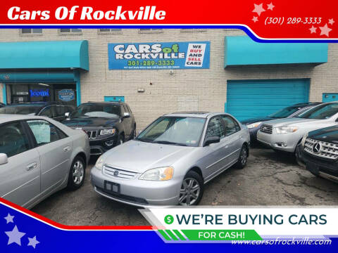 2003 Honda Civic for sale at Cars Of Rockville in Rockville MD