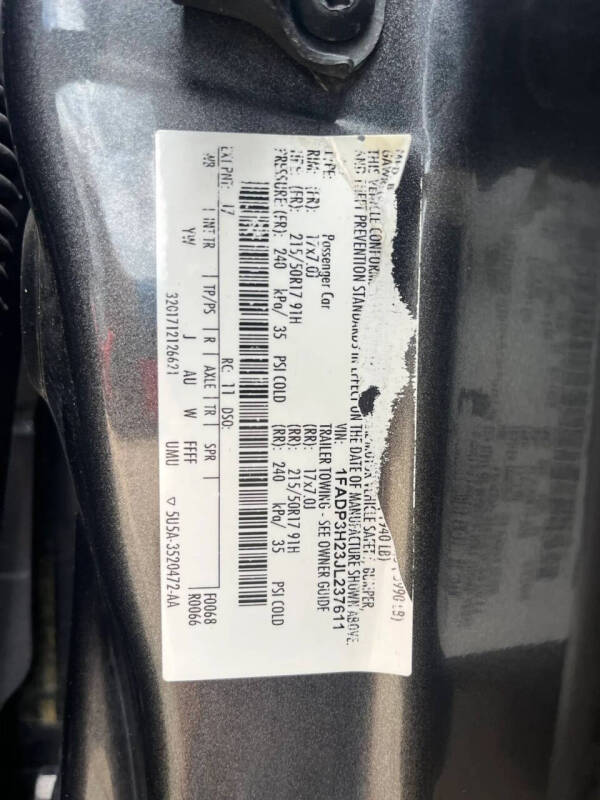 2018 Ford Focus SEL
