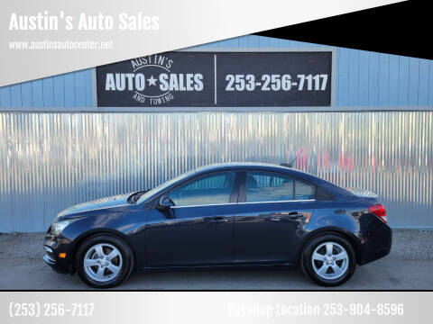 2015 Chevrolet Cruze for sale at Austin's Auto Sales in Edgewood WA