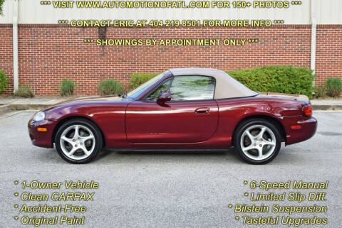 2003 Mazda MX-5 Miata for sale at Automotion Of Atlanta in Conyers GA