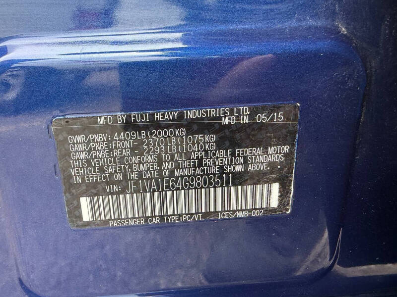 2016 Subaru WRX Premium