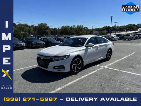 2020 Honda Accord for sale at Impex Auto Sales in Greensboro NC