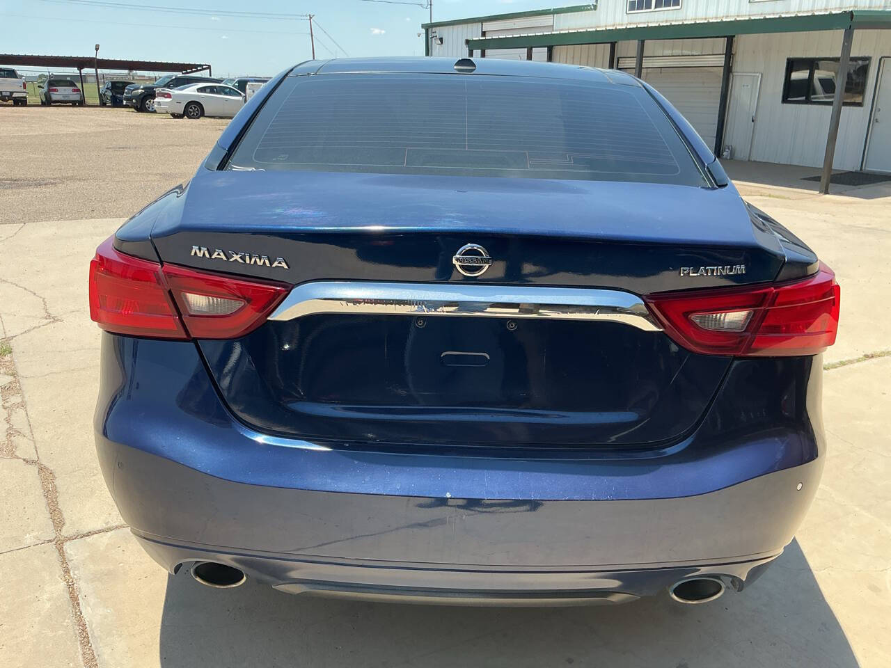 Blue 2017 Nissan Maxima Platinum Platinum 4dr Sedan 3