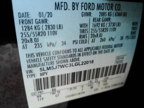 2020 Lincoln Aviator Reserve