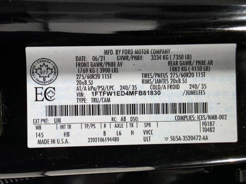 2021 Ford F-150