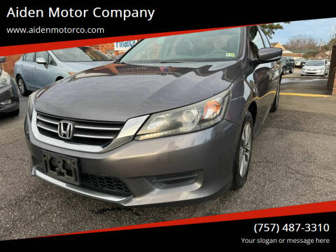 2014 Honda Accord for sale at Aiden Motor Company in Portsmouth VA