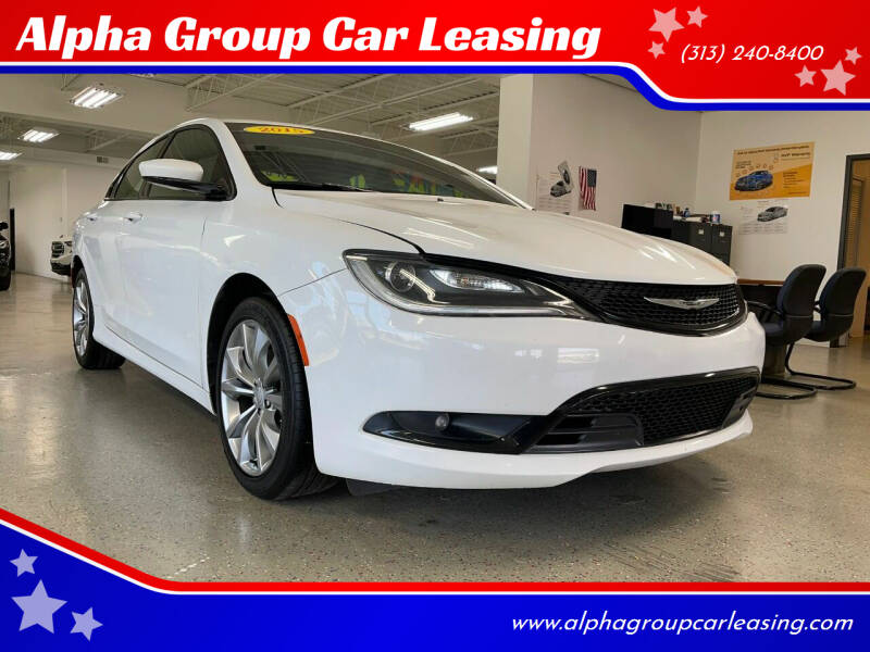 2015 Chrysler 200 for sale at Alpha Group Car Leasing in Redford MI