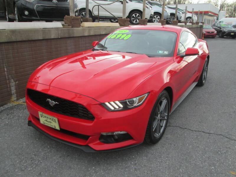 2015 Ford Mustang for sale at WORKMAN AUTO INC in Pleasant Gap PA